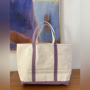 LL Bean Boat and Tote Bag in Mauve (lilac / lavender / light purple)